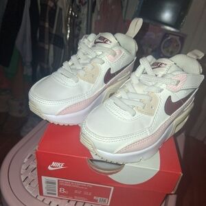 Nike Kids Air Max 90 - White and Pink